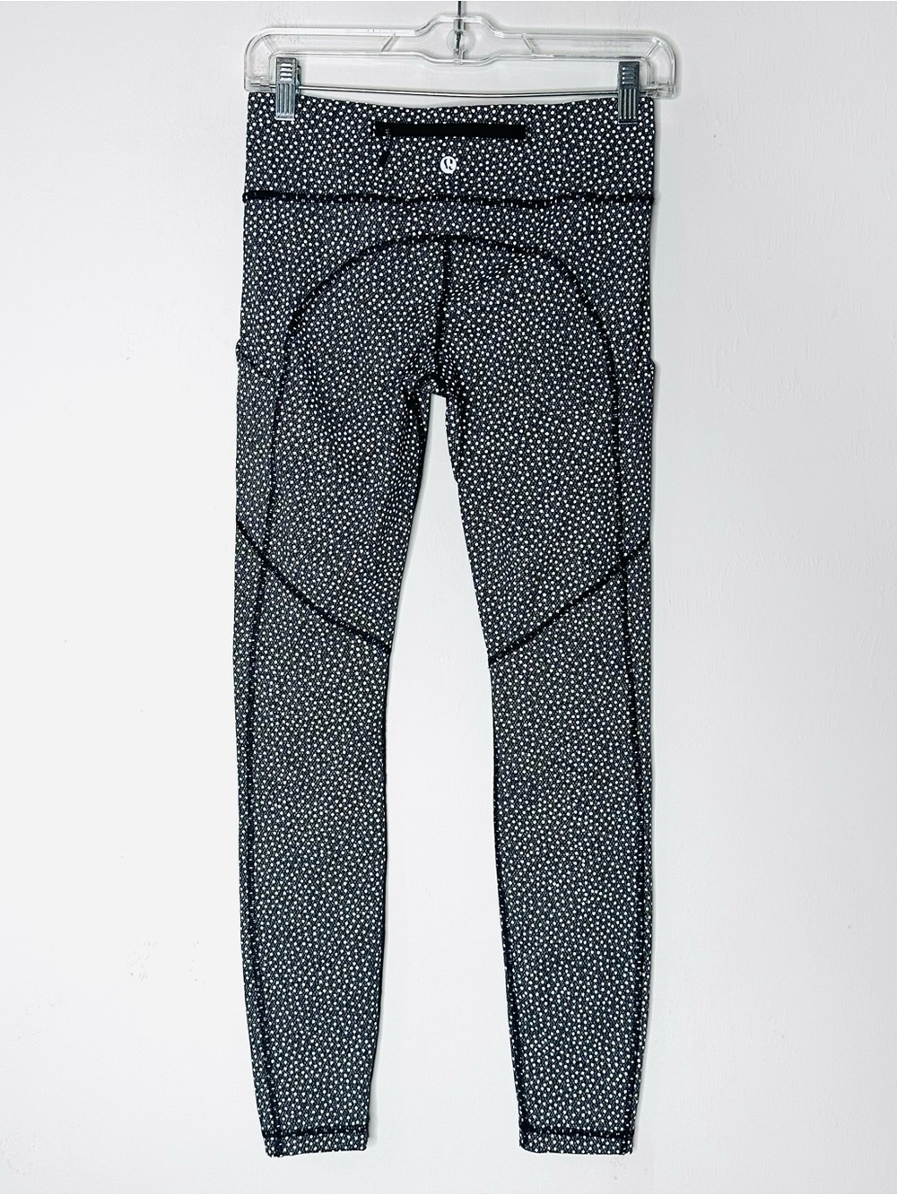 Lululemon Fast and Free Reflective 7/8 Tight Frozen Fizz White Black Size 4 - Picture 7 of 9